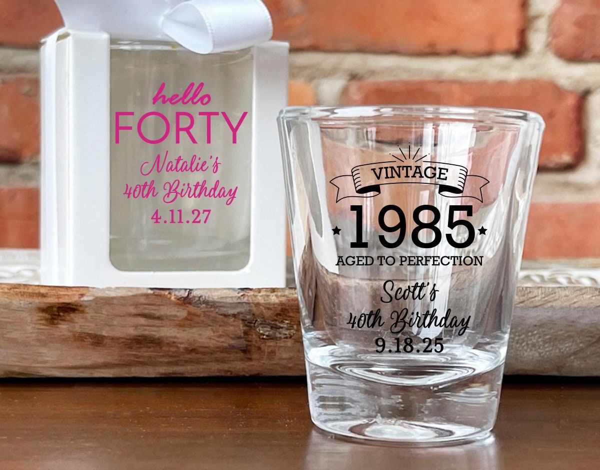 Birthday Shot Glass Favors