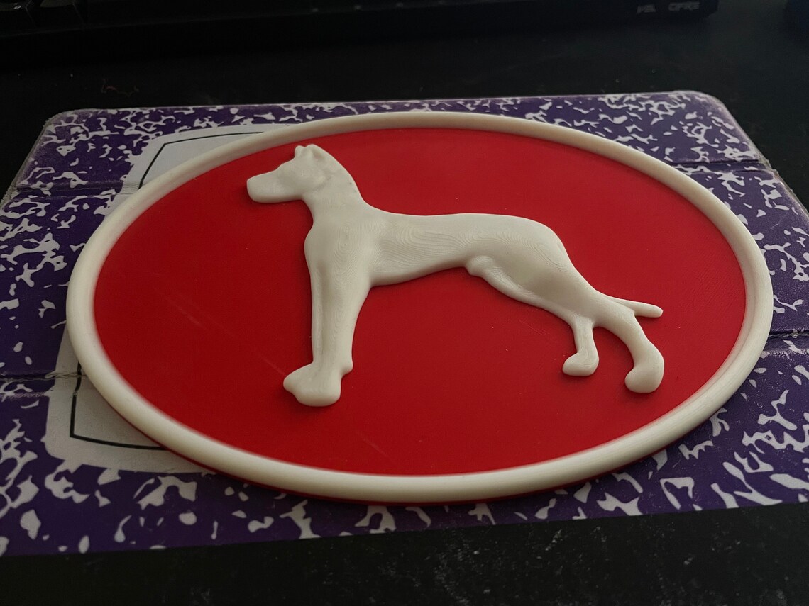 Great Dane Trailer Emblem Plaque 3D Printed Etsy