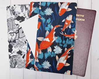 Protège passeport motif japonais