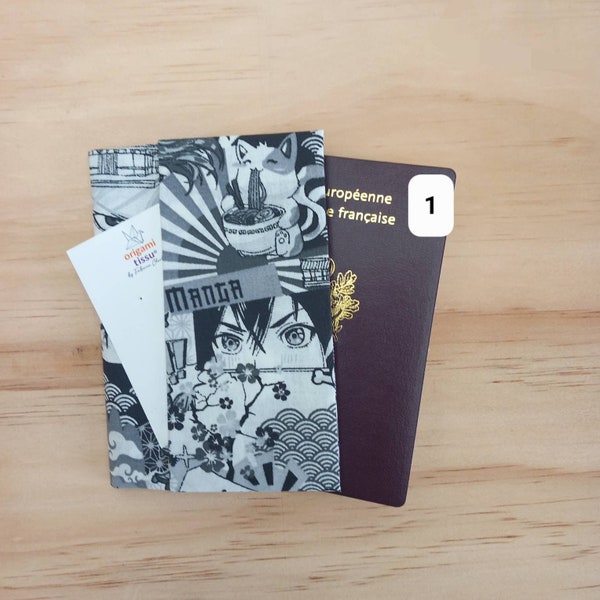 Proteja su pasaporte con estilo con este protector de pasaporte "Manga" | Cartera de viaje