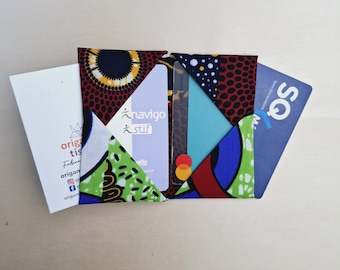 This stylish, practical and durable African fabric card holder is the perfect gift for men and women