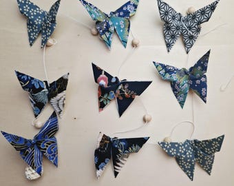 Essential oil diffuser pendants, fabric origami butterfly pendants, origami pendants 0110