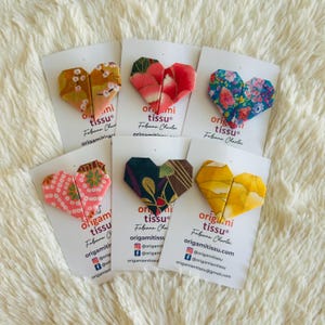 Fabric heart brooch - Unique and original jewelry for all occasions