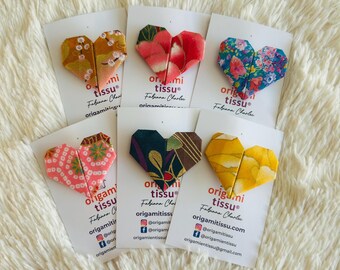 Fabric heart brooch - Unique and original jewelry for all occasions