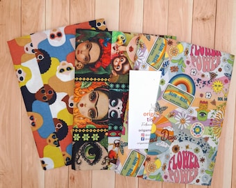 Give your daily notes, travel journal, and gratitude journal an elegant look with this "world traveler" notebook cover.