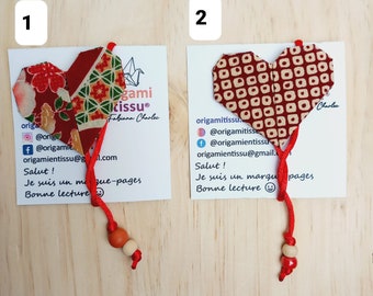 Marque-page coeur en origami pour les amoureux de lecture