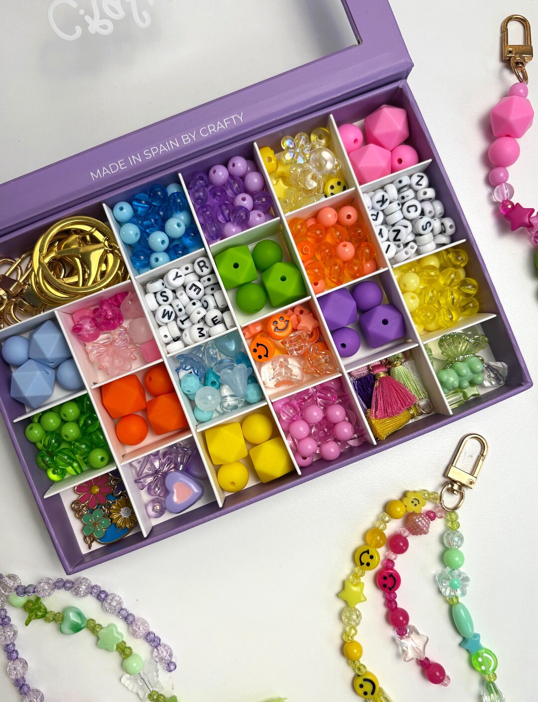 Custom Keychain Making Kit – Crafts for Kids – Creative DIY Kit for ...