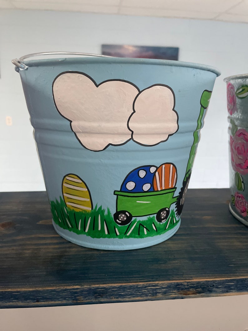 Custom Painted Easter Buckets Etsy