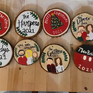 Wooden Painted Ornaments