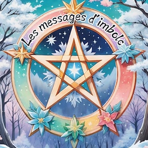 L’oracle les messages d’Imbolc -51cartes-thème hivernal message,intuitif,générale,spirituel,boîte, size POKER-FRANÇAIS disponible