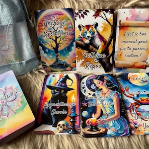 Précommande L'oracle d'Ilaé 2.0- 90 cartes - oracle intuitif divinatoire, astrologie, sorcière, revisite  format tarot jeu Français