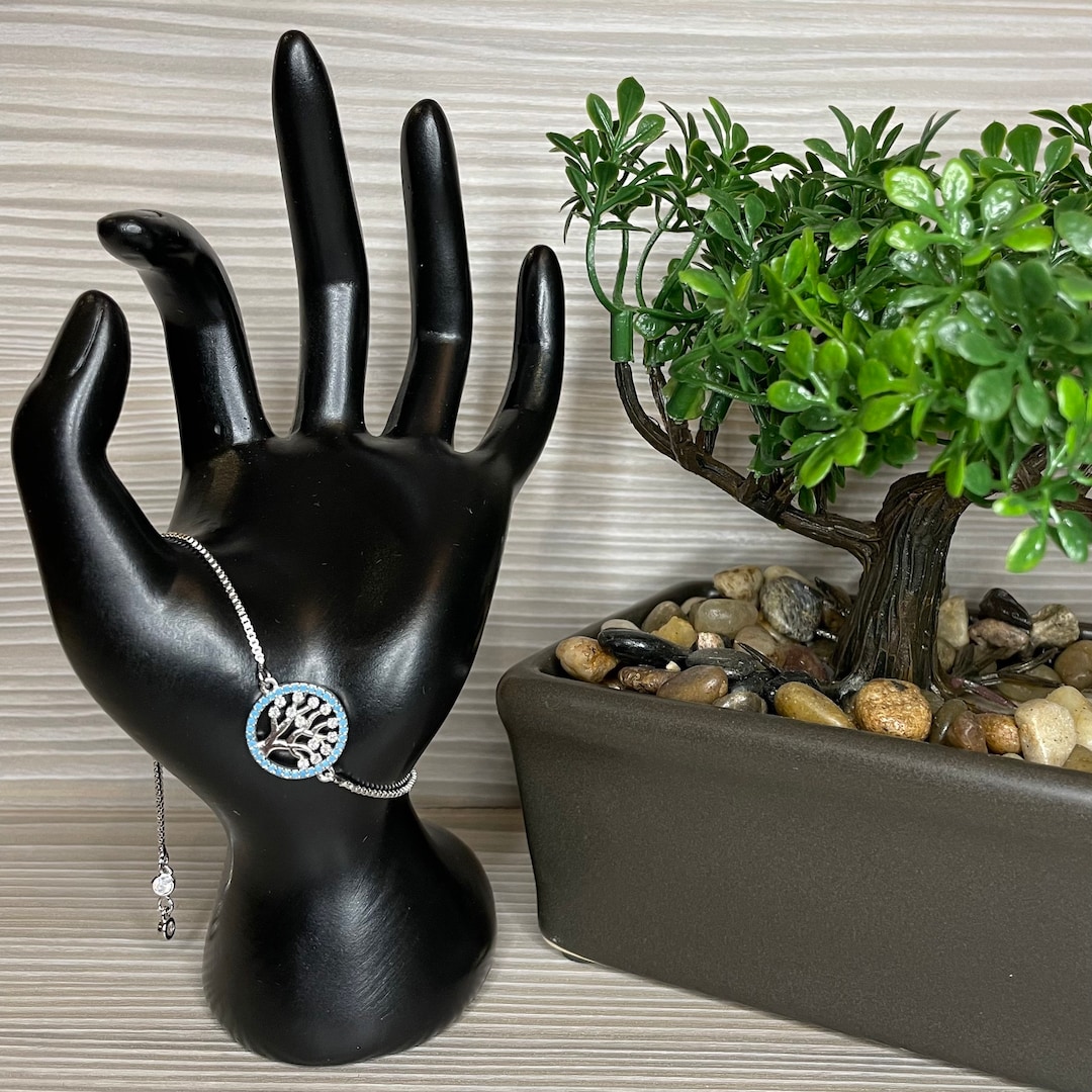 Tree of Life - Adjustable Sterling Silver Bracelet - Etsy