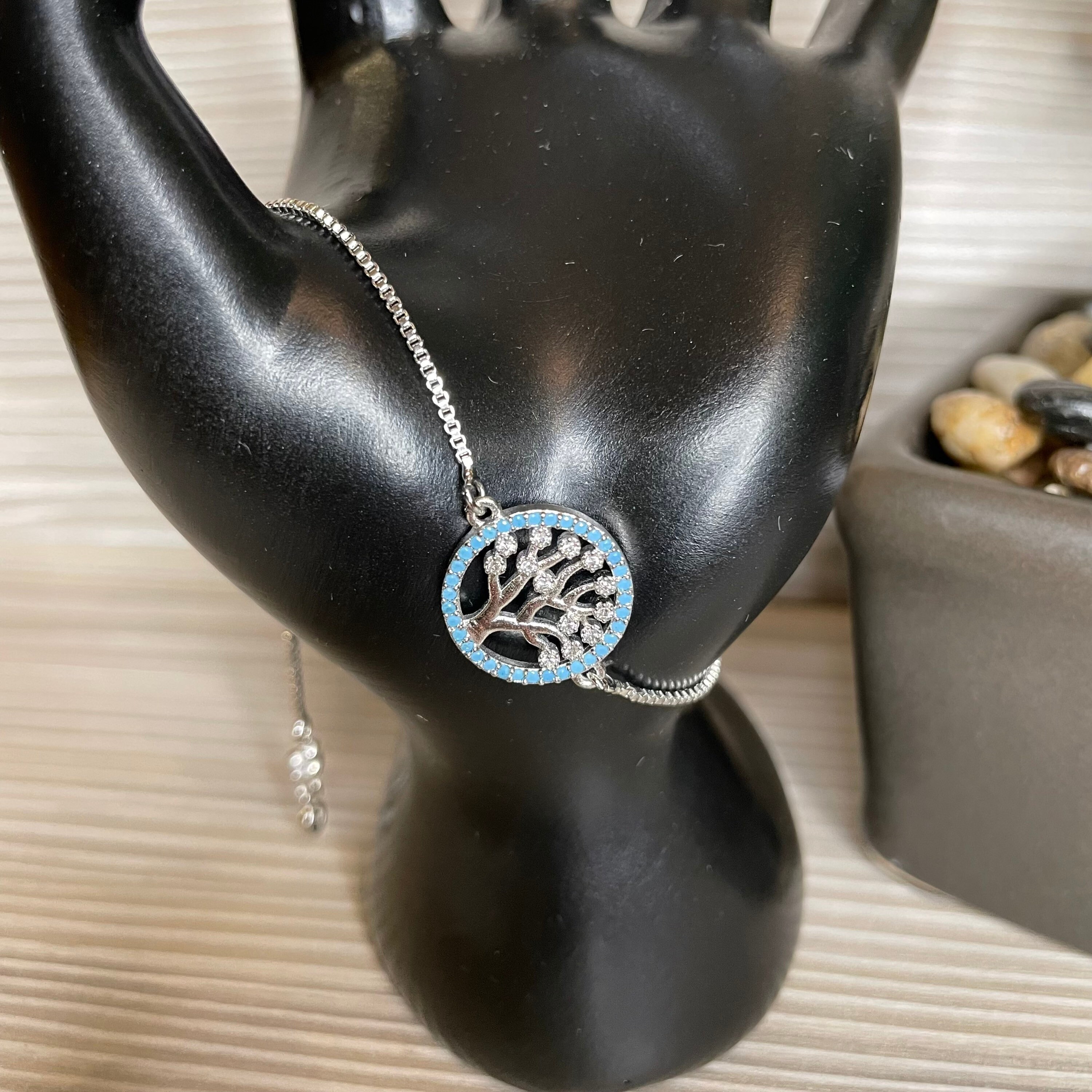Tree of Life - Adjustable Sterling Silver Bracelet - Etsy