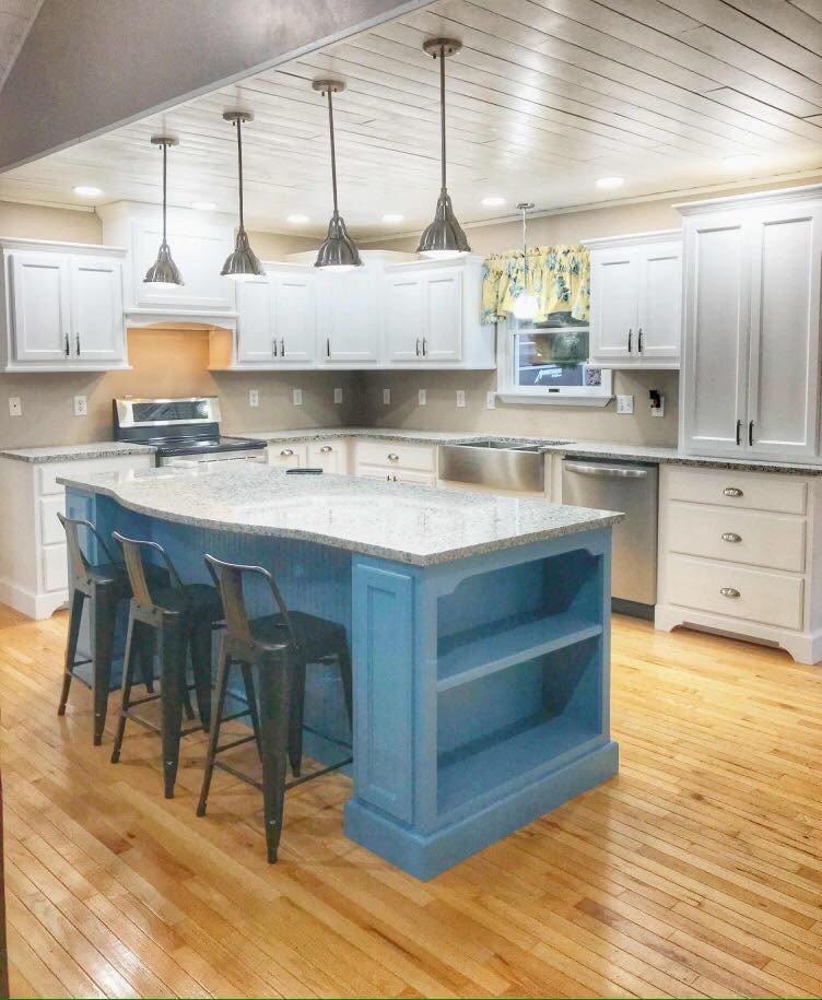 Custom Modern Kitchen Cabinets, Sleek Shaker Kitchen Islands, Modern ...