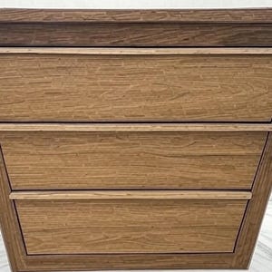 Handmade mid Century modern style floating vanity, sleek minimalist floating vanity, modern vanity