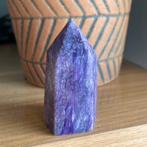 HQ Purple Charoite Tower | Healing Energy | Unique Gifts | Home Decor K61