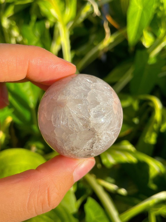 高品質　アメジスト　ピンクアメジスト　フラワーアゲート　スフィア　大 ピンクアメジストフラワーアゲートスフィア☆丸玉⭐︎瀧川神社にて浄化