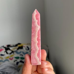 Large Gemmy HQ Rhodochrosite Tower - 79 grams | Love • Passion | Crystal Healing | Gifts | Reiki | Home Decor
