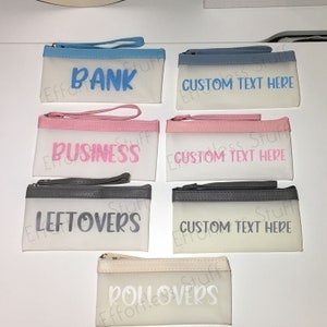 Customized Money Bag With Handle | Bank Bag | Color Bag | Savings Bag | Money Challenge Bag |