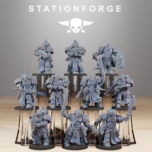 Socratis Crusaders - Set of 10 |  Wargame Proxy | Sci-Fi | Cyberpunk