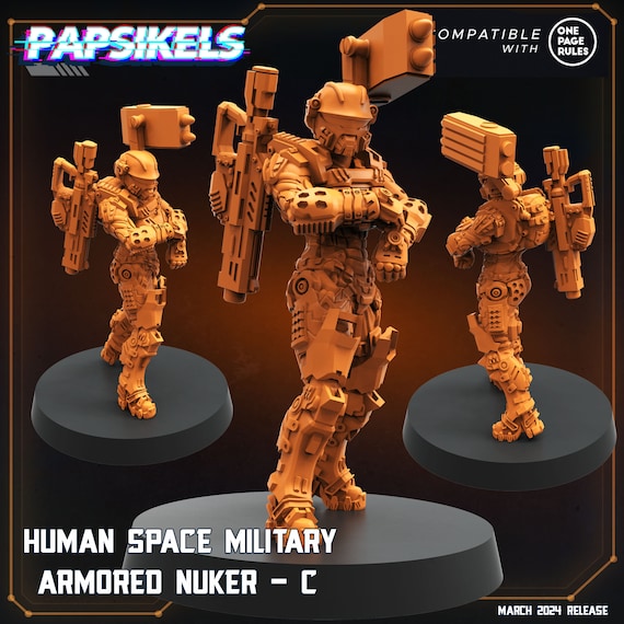 Human Space Military Armored Nuker - C