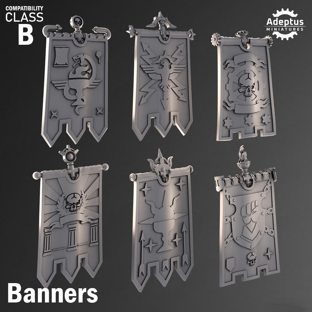 Banners - Imperial Guard V3- Set of 6 Banner Topper Options - Etsy