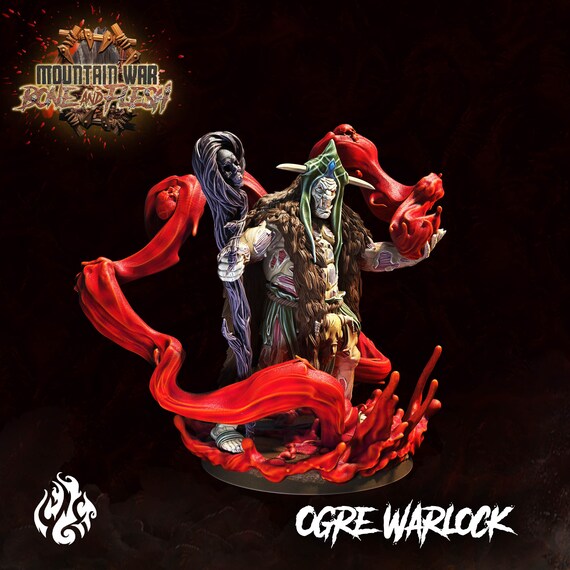 Ogre Warlock | Crippled God Foundry | DnD Miniatures | Tabletop Fantasy Miniatures