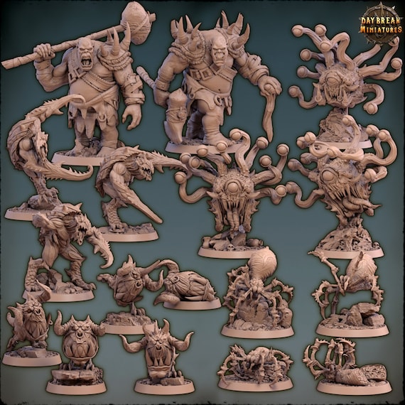 Creature Pack - 17 Piece Compete Set | DnD Miniatures| Tabletop Miniature | Fantasy-War Games