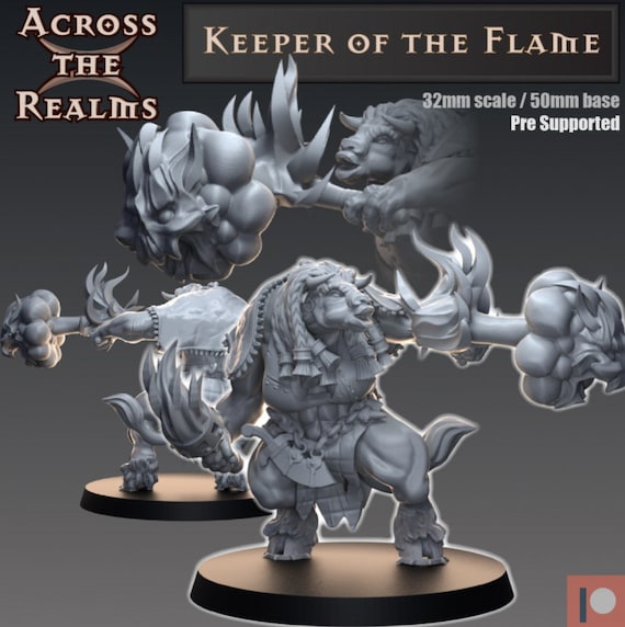 Keeper of the Flame | DnD Miniatures | Tabletop Miniature | Across the Realms