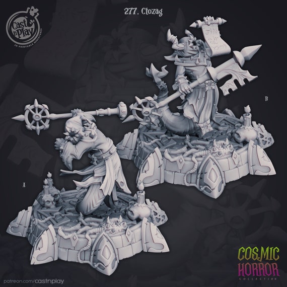 Ctozag Cultist Dungeons and Dragons Tabletop Miniatures