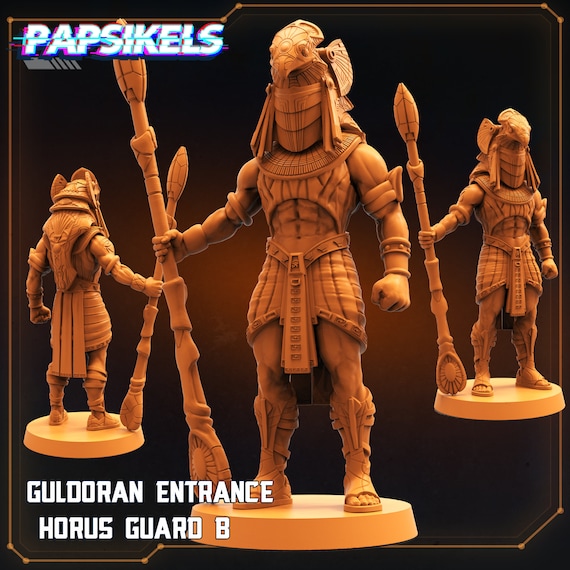 Gul'Doran Entrance Guard B - Resin 3D Print Alien Miniature | RPG | Sci fi | Cyberpunk | Role Playing | DnD | Papsikel Star Entrance