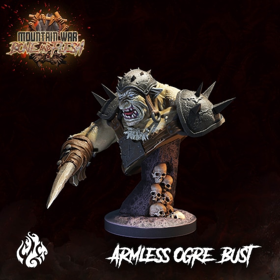 Armless Ogre | Crippled God Foundry | DnD Miniatures | Tabletop Fantasy Miniatures