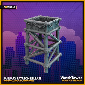 Watchtower | DnD Miniatures  | Tabletop Miniature | Props | Terrain | Scatter