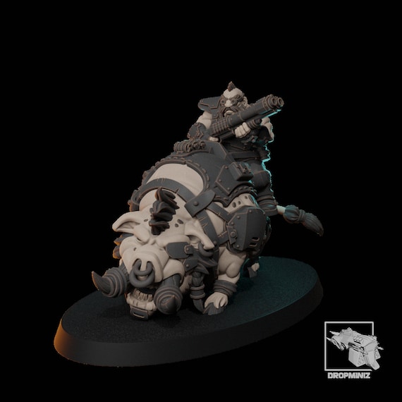 Bad Azz Dwarves of the Galaxy - Boar Rider - B