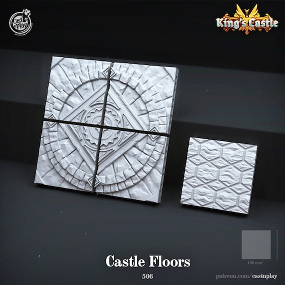 Castle Floors | DnD Miniatures | Tabletop Miniature | Cast n Play
