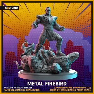 Metal Firebird | 40mm Crisis Protocol | DnD Miniatures | Tabletop Gaming | Tabletop Miniature | Sci-Fi | Superhero | MCP