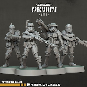 Remnant - Specialist - Set 1 - 4 pack | 35mm | SW Legions | DnD Miniatures  | SW Miniatures