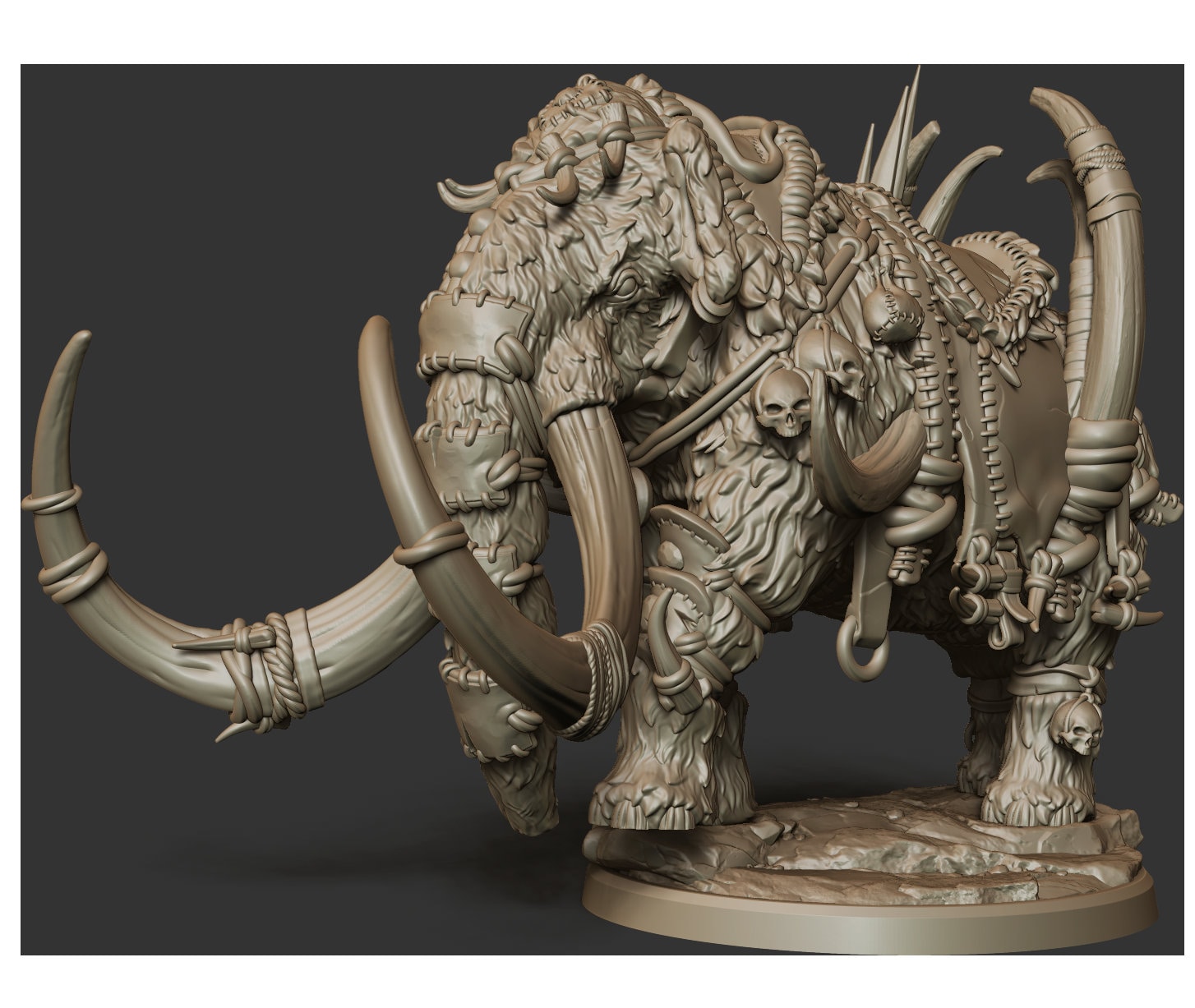 Mammoth With Rider - Artic Tribes | Fantasy | War Games - Etsy