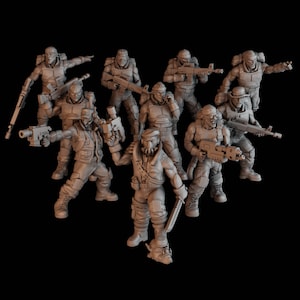 Green Hell Division Infantry Squad 1 - Set of 10