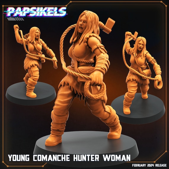 Young Comanche Hunter Woman