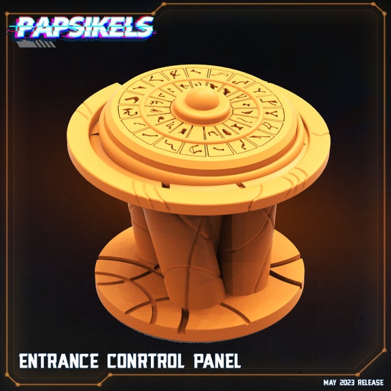 Entrance Control Panel | DnD Miniatures  | Tabletop Miniature | Props | Terrain | Scatter