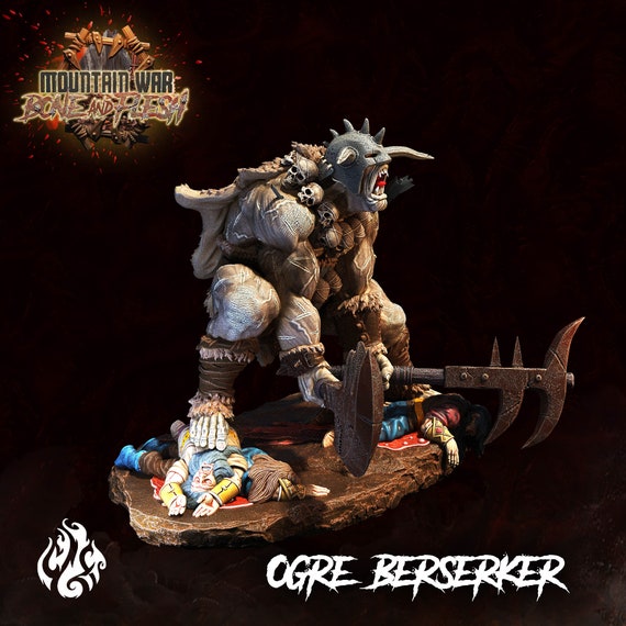 Ogre Berserker | Crippled God Foundry | DnD Miniatures | Tabletop Fantasy Miniatures