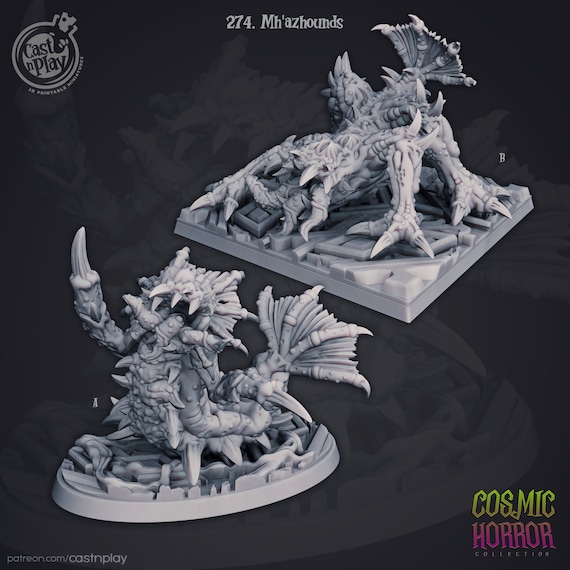 Mh'azhounds | DnD Miniatures | Fantasy | RPG's | Tabletop Miniatures
