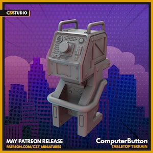 Computer Button | DnD Miniatures  | Tabletop Miniature | Props | Terrain | Scatter