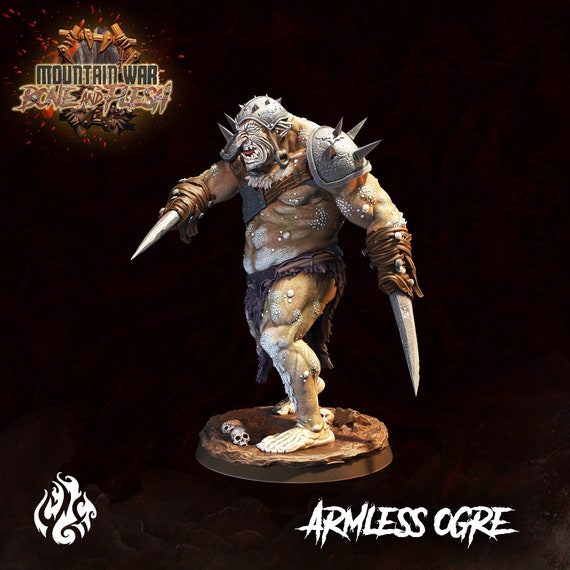 Armless Ogre | Crippled God Foundry | DnD Miniatures | Tabletop Fantasy Miniatures