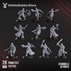 K.I.N.K. Castle Executants Part 1 - Set of 10 | Grimdark | Sci-Fi Future | Tabletop Wargaming