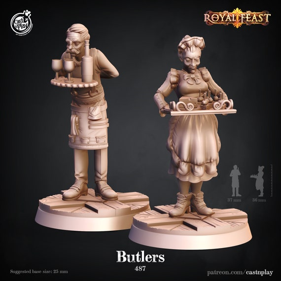 Butlers | DnD Miniatures | Fantasy | RPG's | Tabletop Miniatures