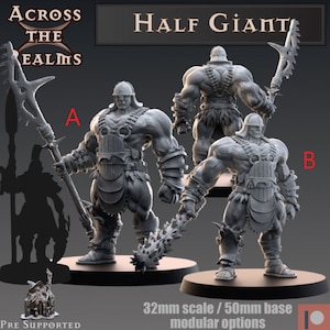 Half Giant | from Fantasy-War Games | DnD Miniatures | 3d Printed Miniatures