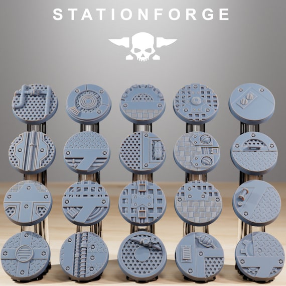 25mm Industrial Bases - Set of 20