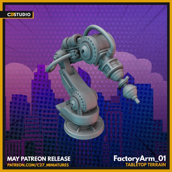 Factory Arm - 01 | DnD Miniatures  | Tabletop Miniature | Props | Terrain | Scatter